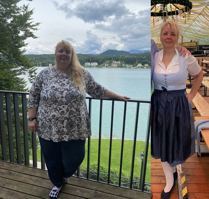 Barbara vorher und nach minus 85 Kilo
